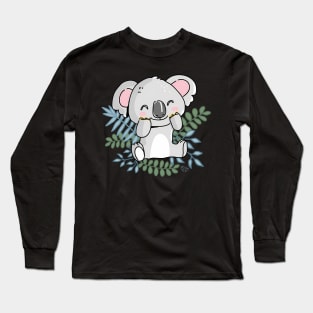 Koala Bear Drawing Australian Long Sleeve T-Shirt